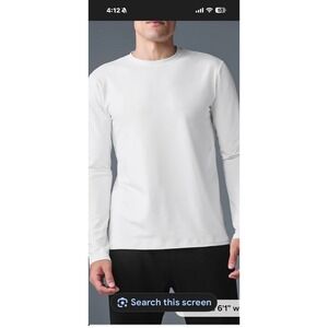 alo conquer reform White Long Sleeve Top Size Large